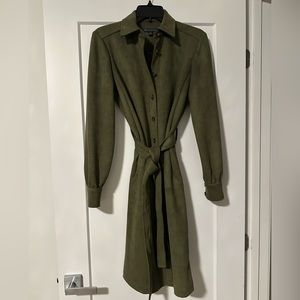 Brooks Brothers Sage Suede like Shirtdress
